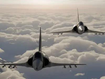 Allied Fighters 3D Model Collection