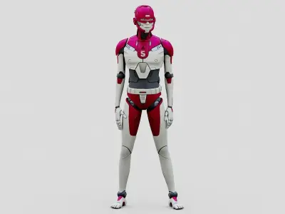 HUMANOID ORPHEUS-G  Rigged for Unreal Engine - Unity - MIXAMO  3D model