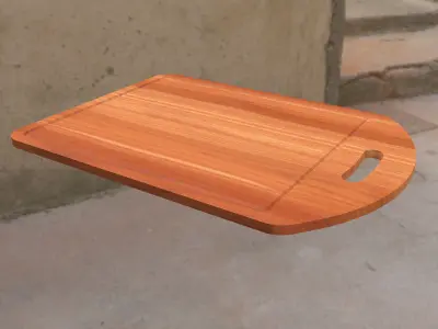 Wooden chopping board Free low-poly 3D model purchase