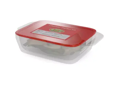 Salads Caesar Salad Kit 3D model