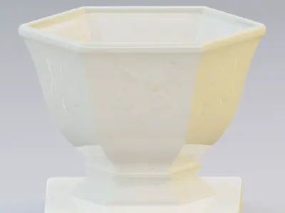 Free garden urn planter Free 3D model