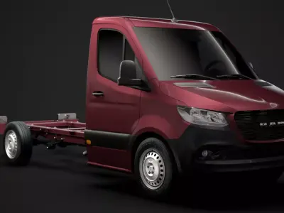 RAM Sprinter Chassis Single Cab L2 RWD 2020 3D model