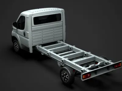 Fiat Ducato Chassis Truck Single Cab 4035WB 2020 3D model