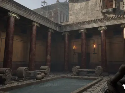 Roman Environments Bundle Low-poly 3D model