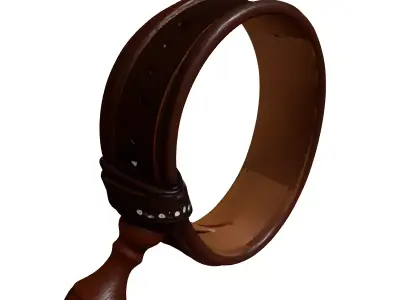 Weathered Wooden Shillelagh 3D Model 3D model