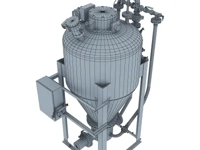 Master conical pump Low-poly 3D model