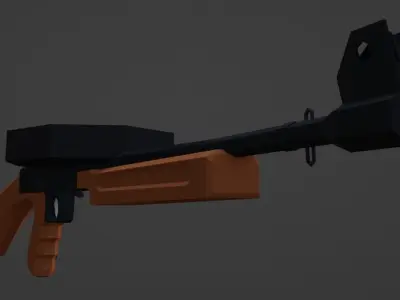 Low Poly American 180 Low-poly 3D model