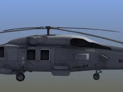 MH60 Seahawk LD1 Low-poly 3D model