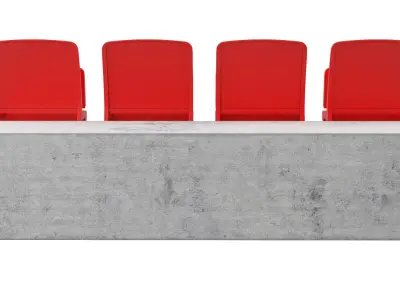 Stadium Seats 3D model buy