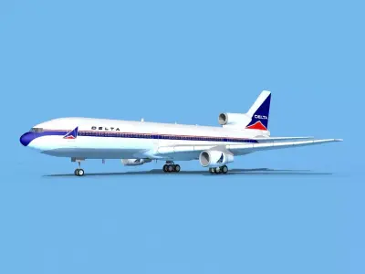Lockheed L-1011 TriStar Delta 3D model