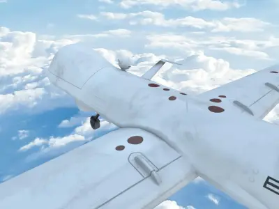 UAV MQ-9 Repear Low-poly 3D model