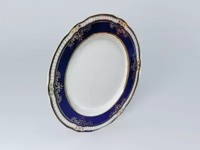 TITANIC 1st Class Gold Dinner Plate Relic Free 3D model