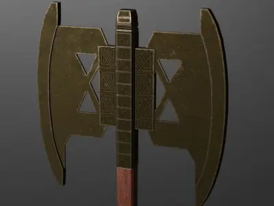 Gimli axe Free low-poly 3D model