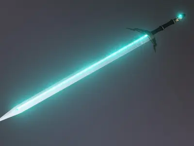 High-Quality 3D Sword Free low-poly 3D model