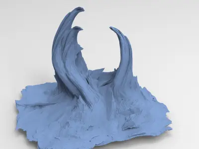 Tiwanaku sci fi base 3D model