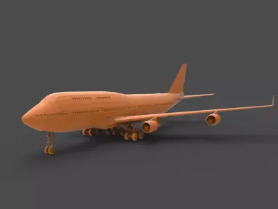 Boeing 747 3D print model