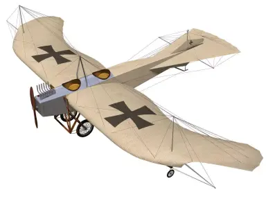 Etrich Taube 3D model