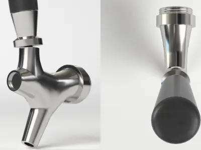 Beer tap faucet 2 3D model purchase