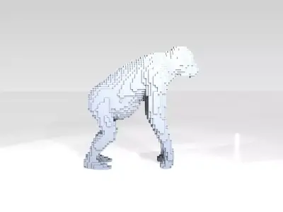 Orangutan Voxel 3D model