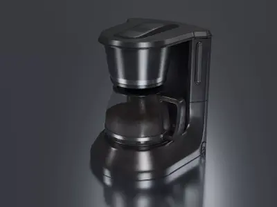 Coffee Machine Low-poly 3D model order