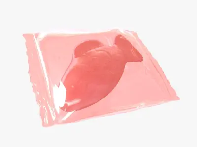 Wrapped Red Fish 3D 3D model