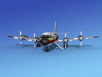 Lockheed L-188 Electra HP Continental 3D model