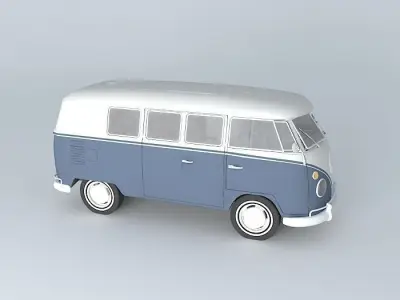 Volkswagen Type 2 Kombi T1 1967 Free 3D model