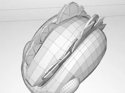 DinoTaco-Taco Ankylosaurus Low-poly 3D model