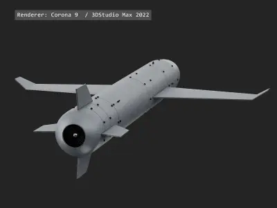 Palianytsia rocket drone missile 3D model