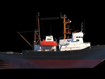 Border patrol ships project 745p  3D model