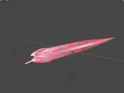 Textured And Modelled Snake 3D model