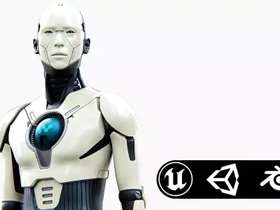 HUMANOID ORPHEUS-C  Rigged for Unreal Engine - Unity - MIXAMO  3D model