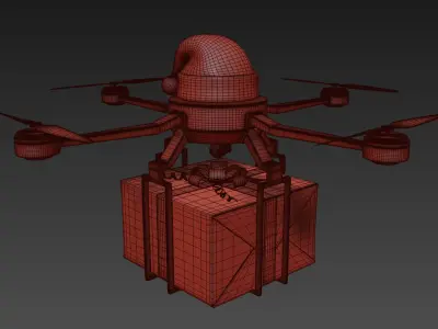 New Year Drone 3D model