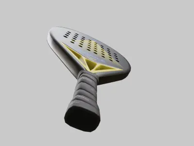 Padel Tennis racket for paddle low poly PBR Low-poly 3D model
