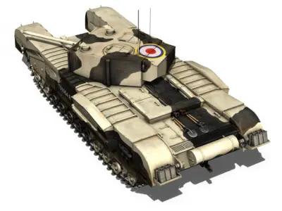 Churchill MK III Kingforce 3D model