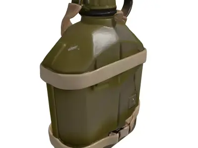 Military Canteen Water Bottle 3D model