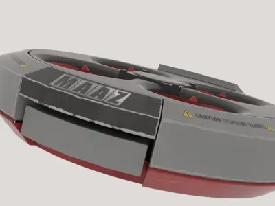 QUADCOPTER drone with four propellers 3D model