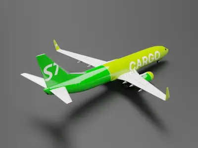 Boeing 737-800 S7 Airlines Cargo Livery  3D model