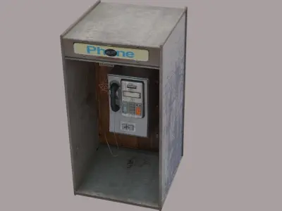 Phone Booth Asset Pack Free 3D model
