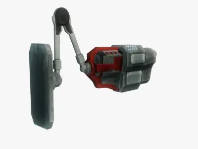 Security camera 04 sci-fi low poly rigged Low-poly 3D model