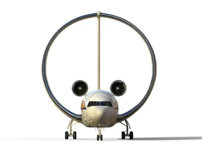 Lockheed Ring Wing airliner 3D model