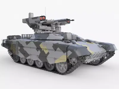 Tank Terminator BMPT 72 3D model