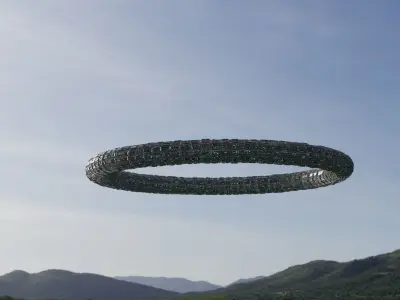 Ufo 3D model circle 3D model