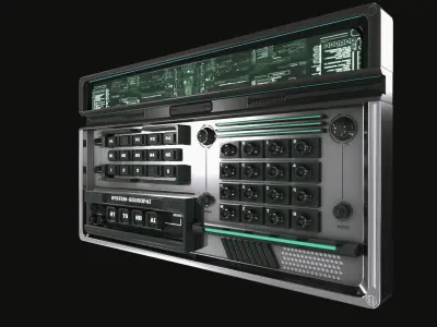 control panel 3D model