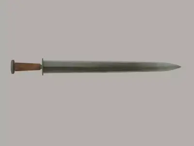 Chinese sword Qin dynasty Free 3D model