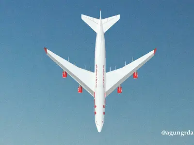 3D Boeing 747-400 Lion Air 3D model