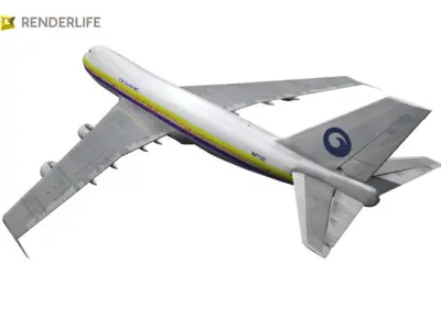 Boeing 747 Aircraft 3D model