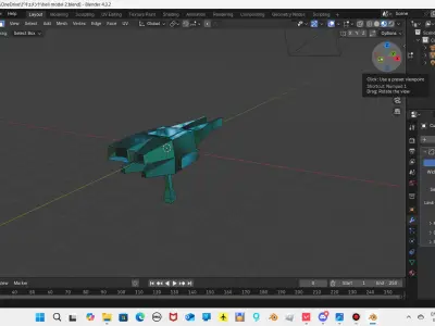 Aether Voyager Low-poly 3D model