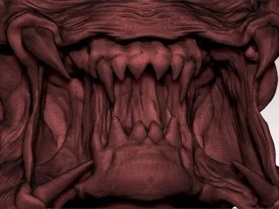 Predator face 3d mask 3D print model