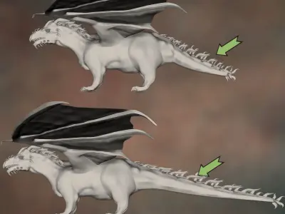 Creation Kit for Celestial Dragonis Low-poly 3D model